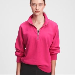 WORN ONCE — Gap • Half-Zip Mockneck Sweatshirt